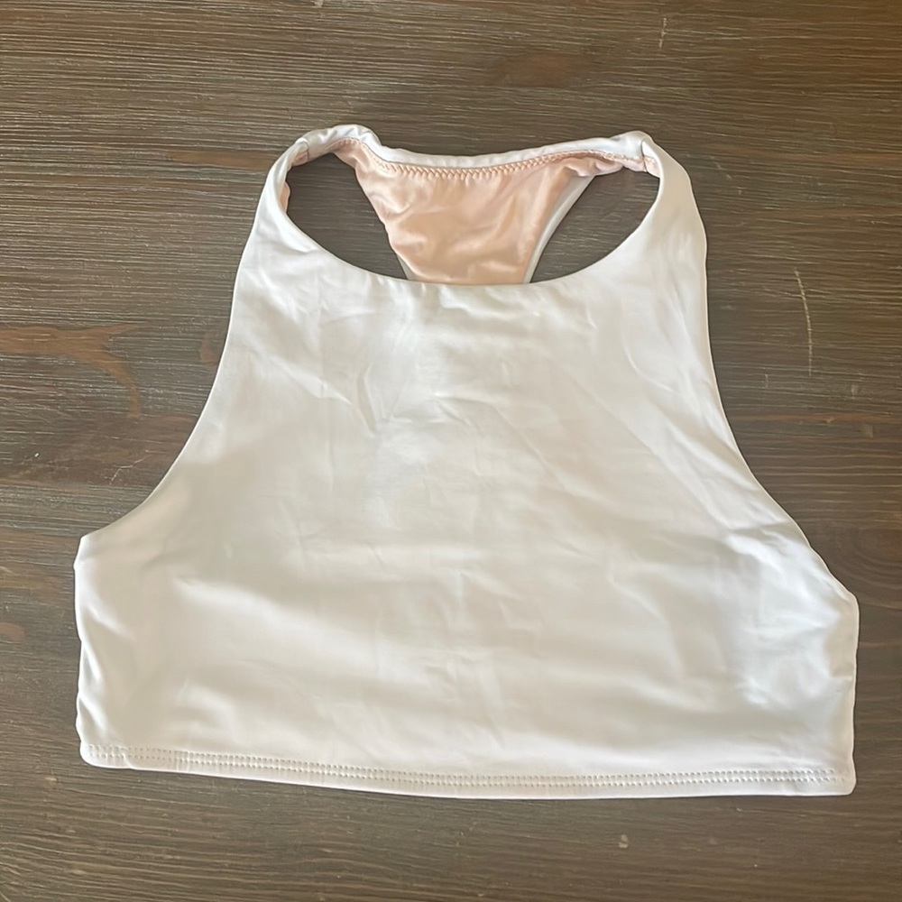 White swimsuit top